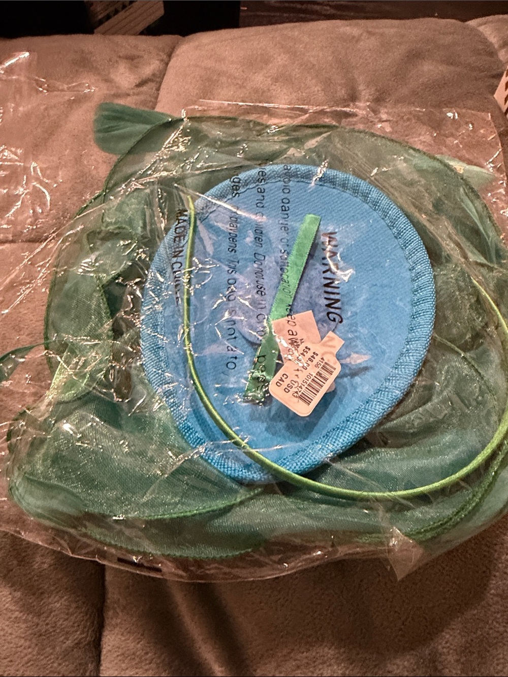 Anthropologie Mesh Feather Fascinator New Turquoise - Picture 3 of 3